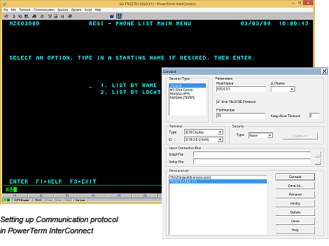 Terminal emulator software