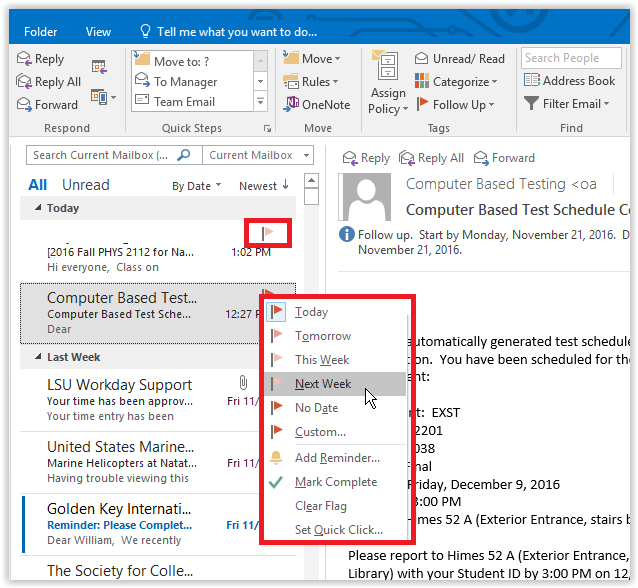 How To Set Follow Up In Outlook